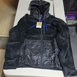 Patagonia Black and Blue Hybrid Hoody